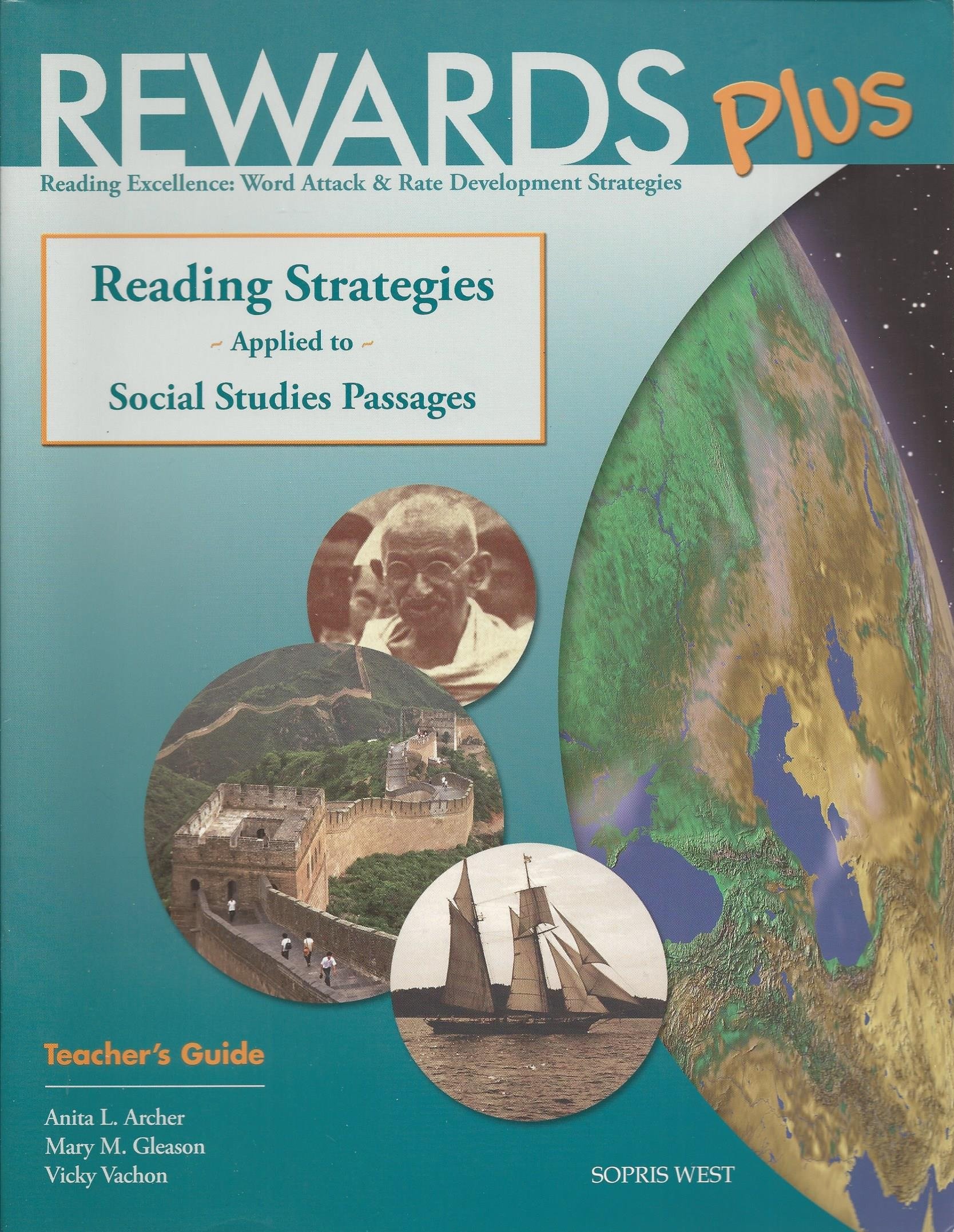 Rewards Plus Social Studies Teacher's Guide: Reading Strategies Applied to Social Studies Passages [Paperback] Vicky Vachon