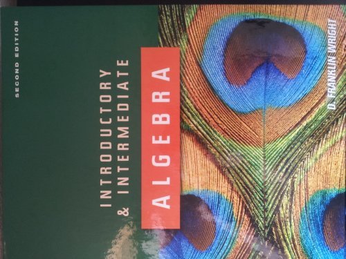 Introductory and Intermediate Algebra [Hardcover] D. Franklin Wright